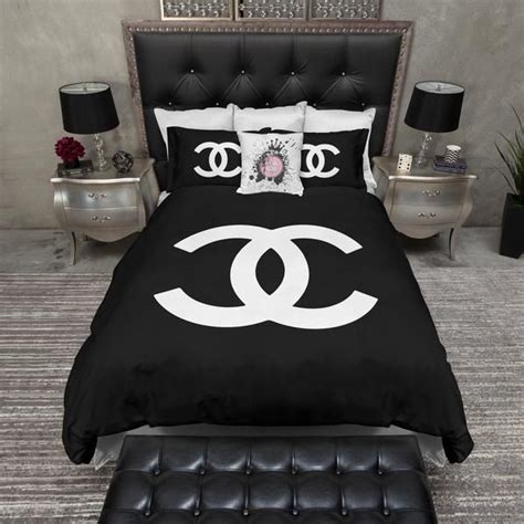 chanel double bedding|vintage chanel bedspread.